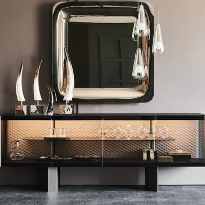 Cattelan Italia Boutique Sideboard, 4 fumé glass doors-0