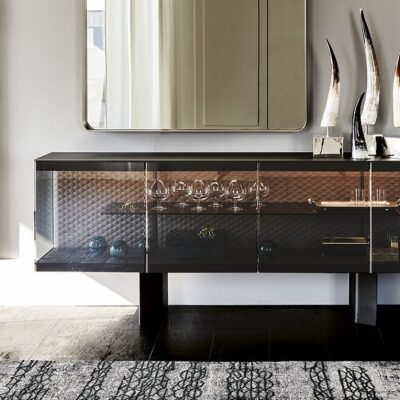 Cattelan Italia Boutique Sideboard, 4 fumé glass doors-71684