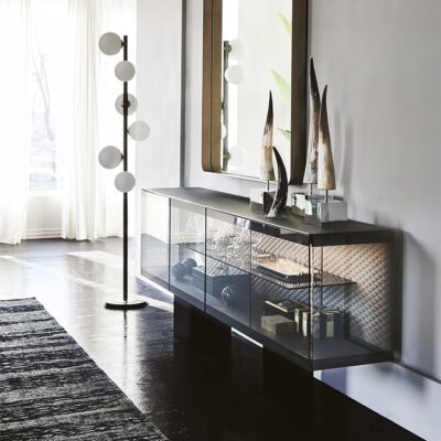 Cattelan Italia Boutique Sideboard, 4 fumé glass doors-71685