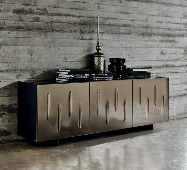 Cattelan Italia Carnaby Sideboard, 2 or 3 doors, moka, white, graphite or titanium-0