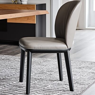 Cattelan Italia Chris Dining Chair, fabric, synthetic nubuck, micro nubuck, synthetic leather, soft leather-0