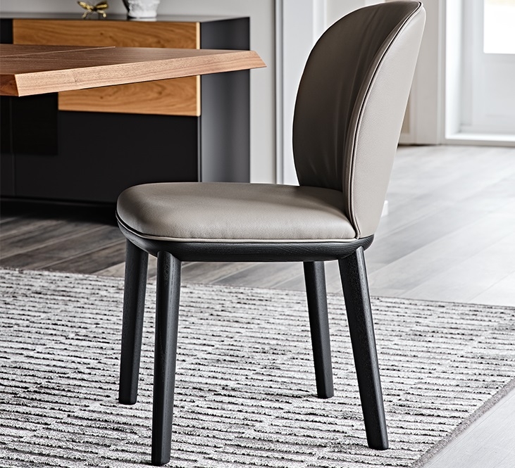 Cattelan Italia Chrishell Dining Chair, fabric, synthetic nubuck, micro nubuck, synthetic leather, soft leather-71379