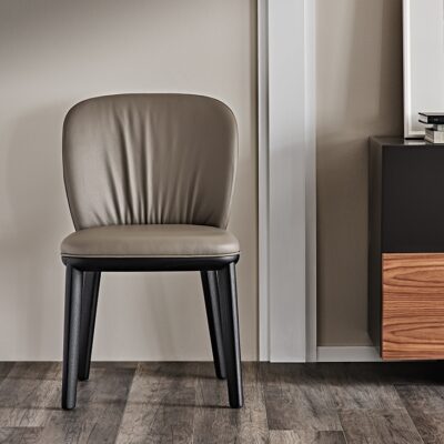 Cattelan Italia Chris Dining Chair, fabric, synthetic nubuck, micro nubuck, synthetic leather, soft leather-71372