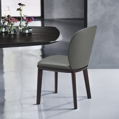 Cattelan Italia Chris Dining Chair, fabric, synthetic nubuck, micro nubuck, synthetic leather, soft leather-71373