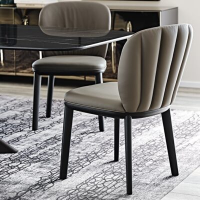 Cattelan Italia Chrishell Dining Chair, fabric, synthetic nubuck, micro nubuck, synthetic leather, soft leather-0