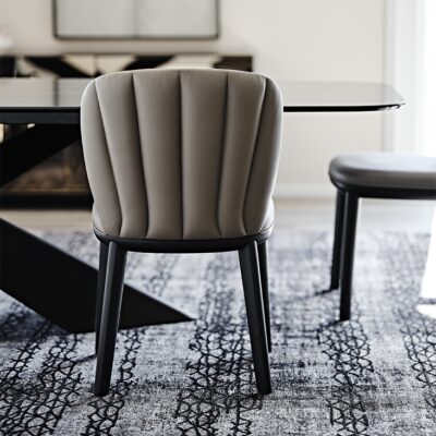 Cattelan Italia Chrishell Dining Chair, fabric, synthetic nubuck, micro nubuck, synthetic leather, soft leather-71381