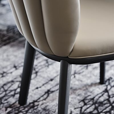 Cattelan Italia Chrishell Dining Chair, fabric, synthetic nubuck, micro nubuck, synthetic leather, soft leather-71382