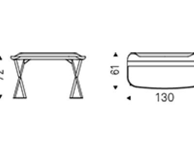 Cattelan Italia COCOON Keramik Desk, titanium, bronze or black-71078