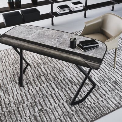 Cattelan Italia COCOON Keramik Desk, titanium, bronze or black-0