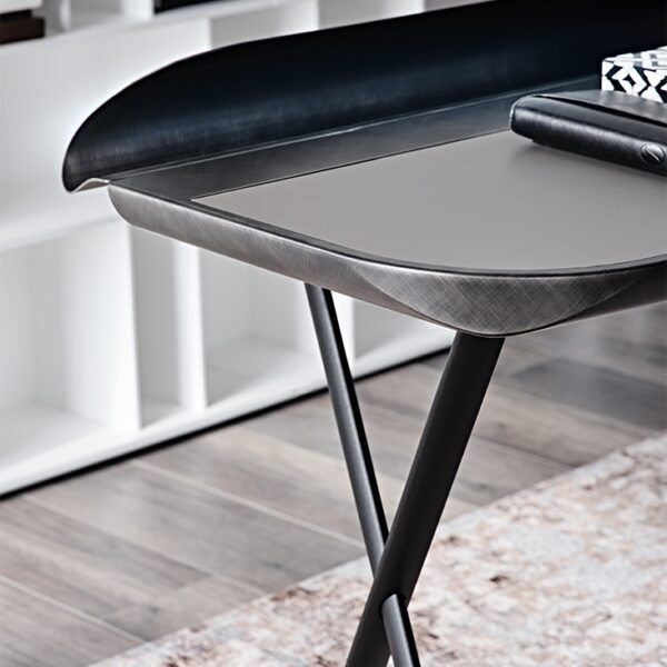 Cattelan Italia COCOON Leather Desk, titanium, bronze or black-71210