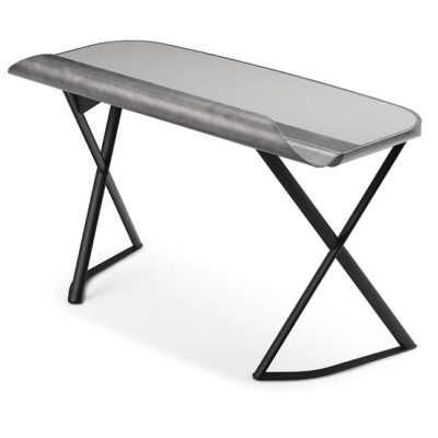 Cattelan Italia COCOON Leather Desk, titanium, bronze or black-71212