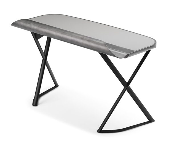 Cattelan Italia COCOON Leather Desk, titanium, bronze or black-71212