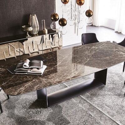 Cattelan Italia Dragon Keramik Dining Table, rectangular, shaped-70514