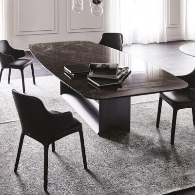 Cattelan Italia Dragon Keramik Dining Table, rectangular, shaped-0