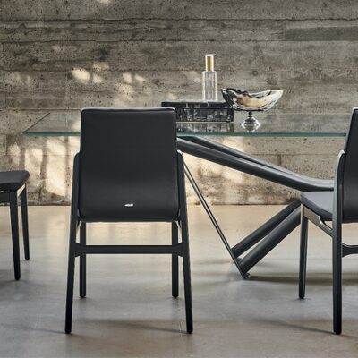 Cattelan Italia Ginevra Dining Chair, fabric, synthetic nubuck, micro nubuck, synthetic leather, soft leather-71397