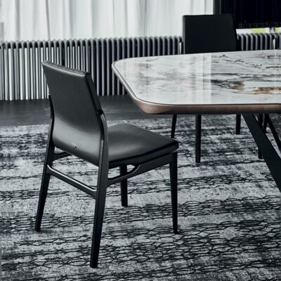 Cattelan Italia Ginevra Dining Chair, fabric, synthetic nubuck, micro nubuck, synthetic leather, soft leather-71399