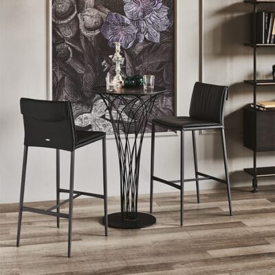 Cattelan Italia Isabel ML Stool, fabric, synthetic nubuck, micro nubuck, synthetic leather, soft leather-0