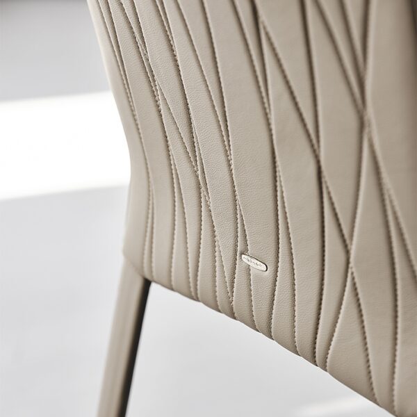 Cattelan Italia Italia Couture Dining Chair, fabric, synthetic nubuck, micro nubuck, synthetic leather, soft leather-71426