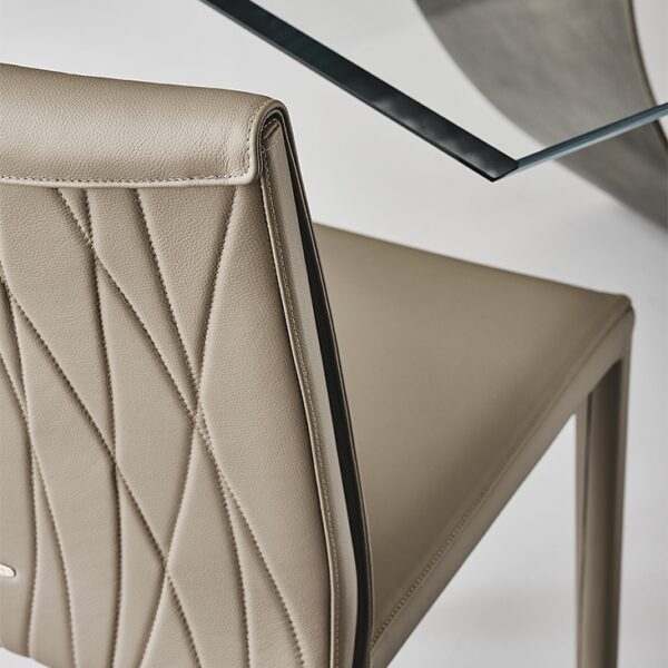 Cattelan Italia Italia Couture Dining Chair, fabric, synthetic nubuck, micro nubuck, synthetic leather, soft leather-71427