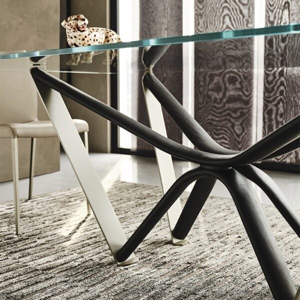 Cattelan Italia Marathon Glass Dining Table, rectangular, shaped-70615