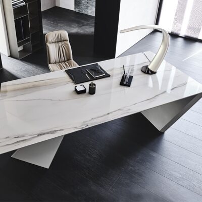 Cattelan Italia Nasdaq Keramik Desk, titanium, bronze or graphite-0