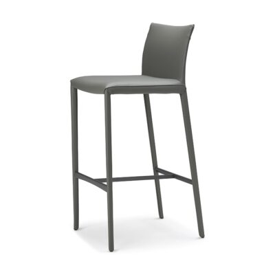 Cattelan Italia Norma Stool, fabric, nubuck, synthetic leather, soft leather