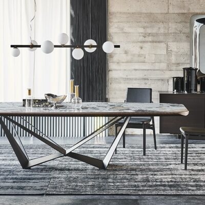 Cattelan Italia Skorpio Keramik Premium Table, shaped-70837