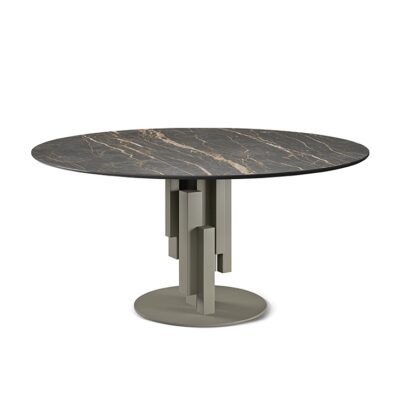 Cattelan Italia Skyline Keramik Table, round, irregular-70889