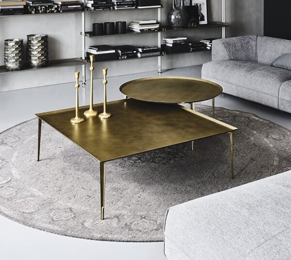 Cattelan Italia Spillo Coffee Table, square, round-0