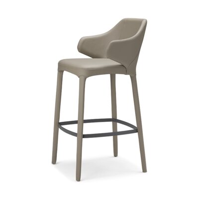 Cattelan Italia Wanda Stool, fabric, synthetic nubuck, synthetic leather, soft leather