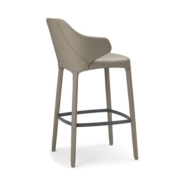 Cattelan Italia Wanda Stool, fabric, synthetic nubuck, synthetic leather, soft leather