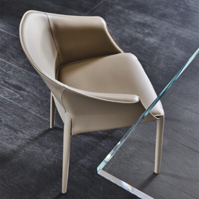 Cattelan Italia ZULEIKA Chair, leather upholstery-71567