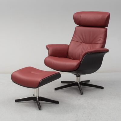 Conform Timeout Armchair Lounge Chair Swivel Base in Fabric or Leather-72117