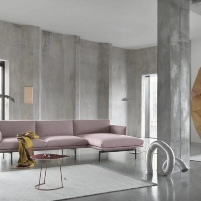 Muuto Outline Chaise Longue Sofa With All Colour Options