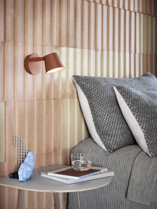 Muuto Tip Wall Lamp Light in Black, White, Grey or Copper Brown