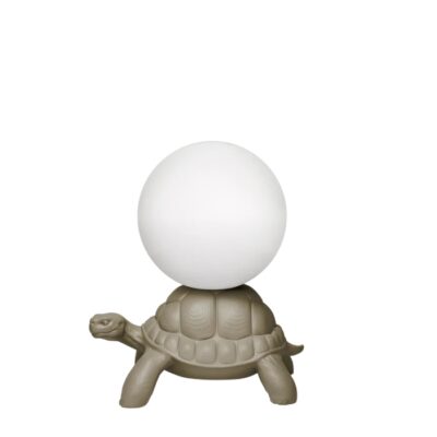 Qeeboo Turtle Carry Lamp in White, Dove Grey or Black