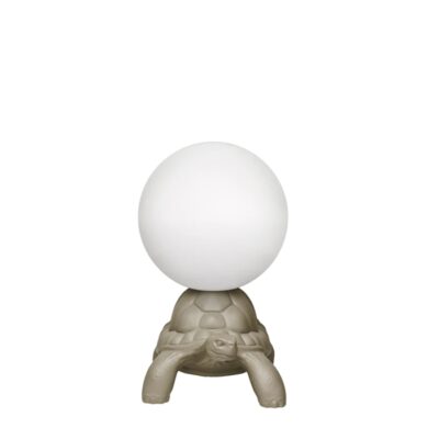 Qeeboo Turtle Carry Lamp in White, Dove Grey or Black