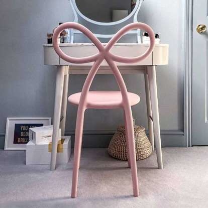 Qeeboo Ribbon Chair in Pink, Black or White