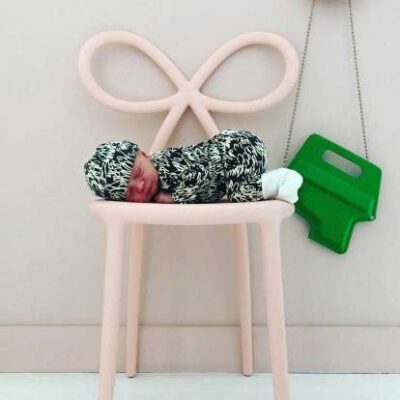 Qeeboo Ribbon Chair in Pink, Black or White