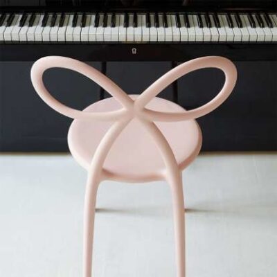 Qeeboo Ribbon Chair in Pink, Black or White