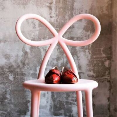 Qeeboo Ribbon Chair in Pink, Black or White