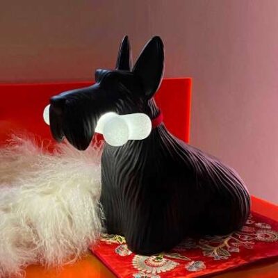 Qeeboo Scottie 'Dog' Lamp Light Available in 2 Colours