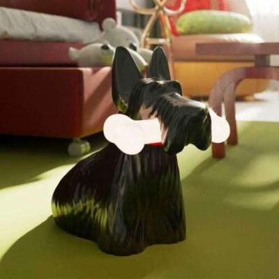 Qeeboo Scottie 'Dog' Lamp Light Available in 2 Colours