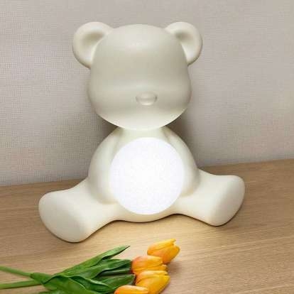 Qeeboo Teddy Girl Lamp Light with Rechargeable Led in 9 Colours