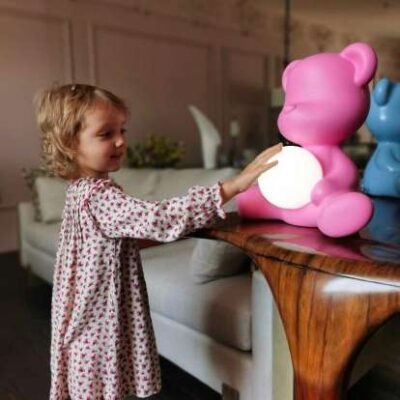 Qeeboo Teddy Girl Lamp Light with Rechargeable Led in 9 Colours