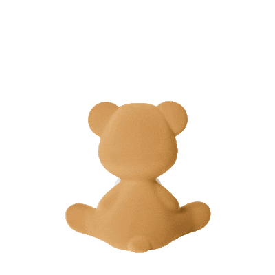 Qeeboo Teddy Girl Lamp Velvet Finish with Rechargeable Led