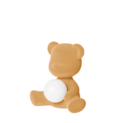 Qeeboo Teddy Girl Lamp Velvet Finish with Rechargeable Led