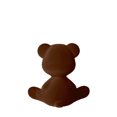 Qeeboo Teddy Girl Lamp Velvet Finish with Rechargeable Led