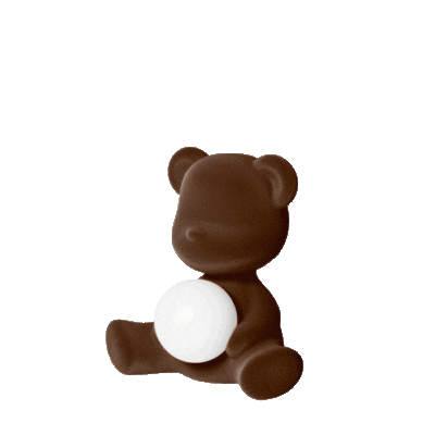 Qeeboo Teddy Girl Lamp Velvet Finish with Rechargeable Led