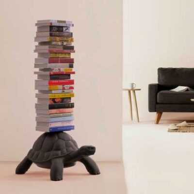 Qeeboo Turtle Carry Bookcase in White, Grey or Black